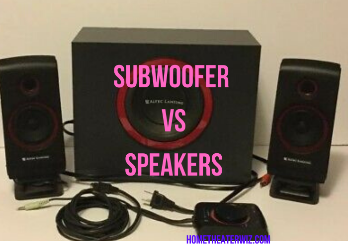 subwoofer vs speaker, subwoofer and speakers