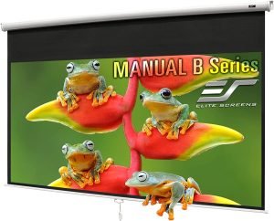 Elite Screens Manual B 100-INCH Manual Pull Down Projector Screen