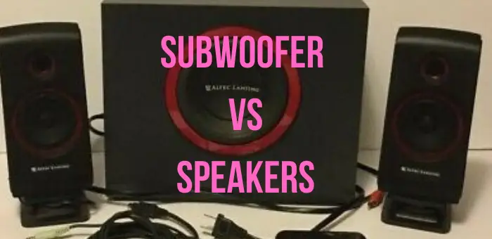 subwoofer vs speaker
